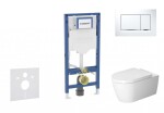 GEBERIT - Duofix Set předstěnové instalace, klozetu ME by Starck a sedátka softclose, tlačítko Sigma30, bílá/lesklý chrom SANI11CP3112