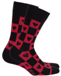 Vzorované pánské ponožky PERFECT MAN-CASUAL černá 42-44