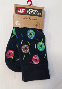 Pánské ponožky John Frank JFLSFUN151 UNI černá