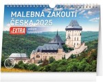 Kalendář 2025 stolní: Malebná zákoutí Česka extra velkým kalendáriem, 30 21 cm