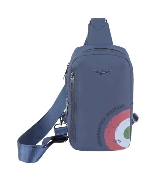 Batůžek crossbody Aeronautica Militare Runway AM-553-05 modrá 2,7 L