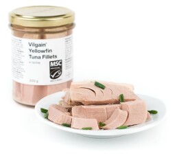 Vilgain Tuňák žlutoploutvý filety ve vlastní šťávě 200 g