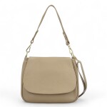 Stylová dámská kožená crossbody kabelka Dawn, taupe