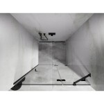 MEXEN/S - Lunar sprchové dveře křídlové pravé 120, transparent, grafit metal 834-120-000-95-00-P