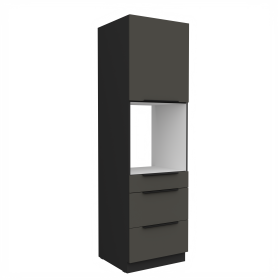Vysoká skříňka pro vestavnou troubu Aria 60 DPS-210 3S 1F - Premium Box Barva korpusu: Černá, Barva dvířek: GR - Graphite AFM