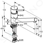 KLUDI - Scope Páková dřezová baterie, chrom 339390575