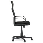 Kancelářská židle, houpací mechanismus, černá síťovina, KA-L601 BK