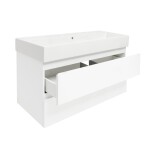 Koupelnová skříňka s umyvadlem SAT B-Way 99x50x45 cm bílá lesklá BWAY2100WU2BI BWAY2100WU2BI