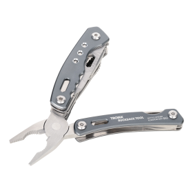 TROIKA multifunkční nářadí, ocel/hliník, 15 funkcí, šedá