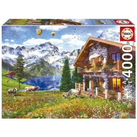 EDUCA Puzzle Chata v Alpách
