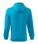 Trendy Zipper mikina pánská tyrkysová 3XL