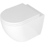 GEBERIT DuofixBasic s bílým tlačítkem DELTA50 + WC REA Carlo Mini Basic Rimless + SEDÁTKO 458.103.00.1 50BI CB1