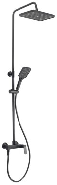 AQUALINE - FLERY sprchový/vanový sloup s pákovou baterií, otočné ramínko, gun metal FY690GM