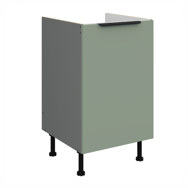 Spodní skříňka pod dřez Aria ANT 50 ZL 1F BB Barva korpusu: Antracit, Barva dvířek: SA - Aquamarine AFM