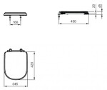 IDEAL STANDARD - Calla WC sedátko, bílá T627801