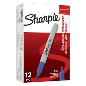 Sharpie Fine Popisovač permanentní modrá / kulatý hrot F / 12 ks (S0810950)