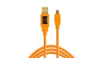 Tether Tools TetherPro oranžová / Kabel / USB 2.0 A - Mini USB B / 5pin / 4,6 m (CU5451)