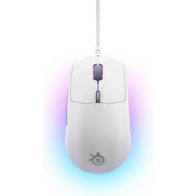 SteelSeries Rival 3 Gen 2 bílá / Herní myš / optická / 8500DPI / USB-A / 2m / 6 tlačítek (485015)