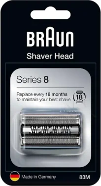 Braun CombiPack Series 8-83M matně stříbrná / holící hlava / pro strojky Braun Series 8 (83M)