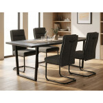 Jídelní židle, šedá, látka, DCL-P3107 GREY2