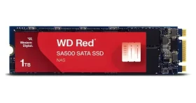 WD Red SA500 NAS 1TB / M.2 SSD 2280 / SATA 6 Gbps / R: 560 MB/s / W: 530 MB/s / 3D NAND / 5y (WDS100T1R0B-68A4Z0)