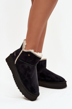 Ženské sněhule na platformě Wrangler 20253093.25Y Černé 37