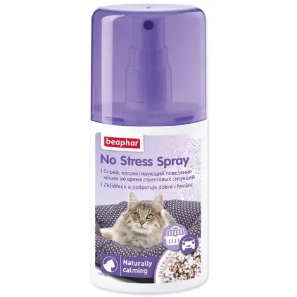BEAPHAR Sprej No Stress / Uklidňující sprej pro kočky / 125 ml / Kozlík lékařský 10% (243-13227)