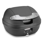 E340Nt2 Vision kufr Givi černý s čirými odrazkami (Monolock s vlastní plotnou), objem 34 ltr.