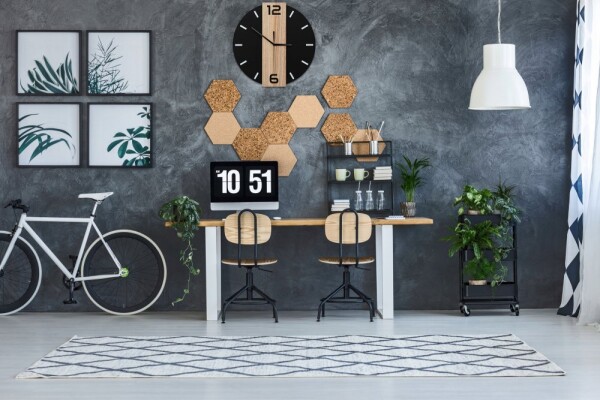 DumDekorace Exkluzivní nástěnné hodiny v černé barvě