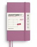 Týdenní plánovač Dusty Rose, Pocket A6 2027, anglicky