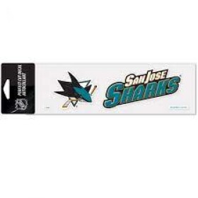 Wincraft Samolepka San Jose Sharks Logo Text Decal% 1 ks