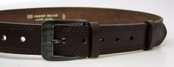 PENNY BELTS 2-2-40 Pánský kožený opasek hnědý 90cm
