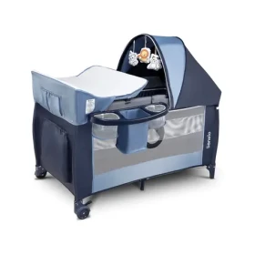 LIONELO Postýlka cestovní Sven Plus Blue Navy (LLOZSVENBUNAYXXXXXXX)