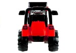 Mamido Dětský elektrický traktor Power s radlicí červený