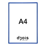 Djois samolepicí rámeček - Display Frame, A4, modrý, 1 ks