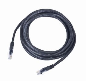 Gembird UTP CAT5E 1m / patch kabel / s ochranou / černá (PP12-1M/BK)