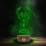 Cedule Milwaukee Bucks NBA Team Logo LED-Leuchtschild