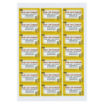 Univerzální print etikety 63.5x38.1mm, 21ks na listu, zaoblené | RAJA