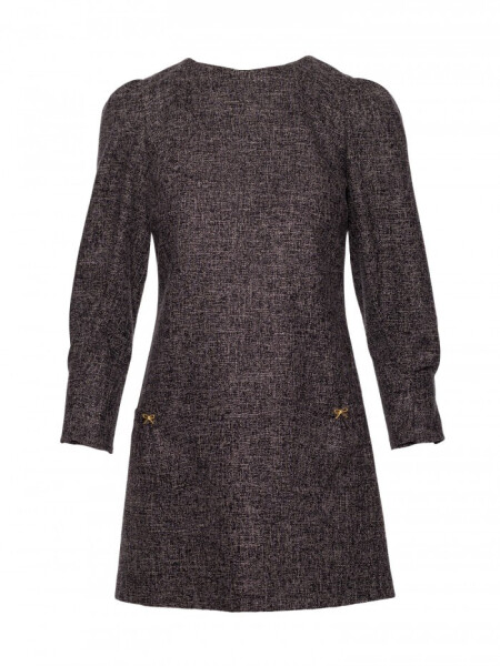M870 Tweed mini šaty - černé EU L