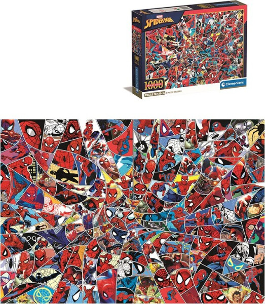 Puzzle Impossible: Spider-Man 1000 dílků - Clementoni
