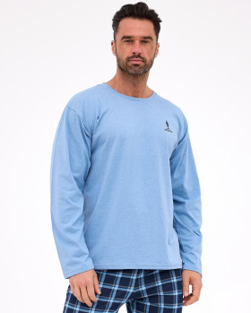 Pyžamo Cornette 124/308 Sequoia long/r 3XL-5XL pánské modrá 3xl