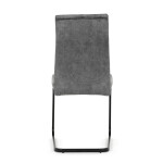 Židle jídelní, šedý samet, černá pohupová podnož