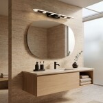 Koupelnové nástěnné LED svítidlo SWE055-W BLACK OSW-20155