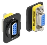 Delock D-Typ modul DB9 - DB9 černá / Redukce / plochá / plast (86705)