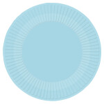 Talíře papírové světlemodré 8 ks 23 cm Talíře papírové světlemodré 8 ks 23 cm