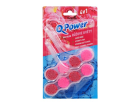 Q-Power Tuhý WC závěs Růžové květy 2 ks