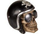 Ootb.de Pokladnička lebka s helmou 14 x13 cm