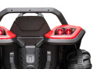 Mamido Dětský elektrický traktor s přívěsem BLT červený