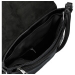 Trendy dámská koženková crossbody kabelka Relinda, černá