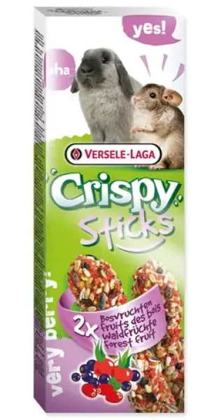 Versele-Laga Crispy Sticks králík a činčila / Pamlsky pro králíky a hlodavce / Lesní ovoce / 110 g / 2 ks (7205-462062)